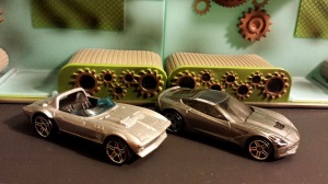 Corvette Dragster and substitute Black Widow Corvette